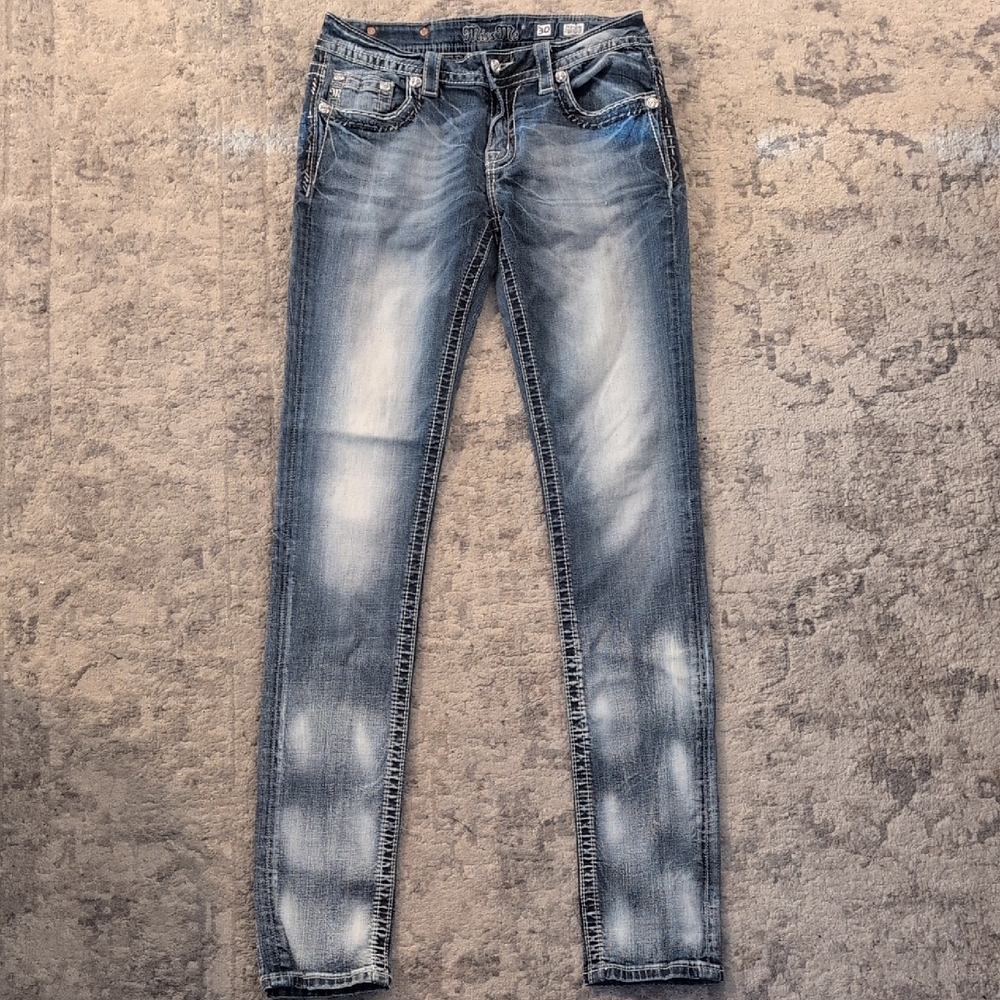 Miss Me Dark Blue Denim Jeans